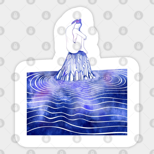 Nereid CXX Sticker by Sirenarts